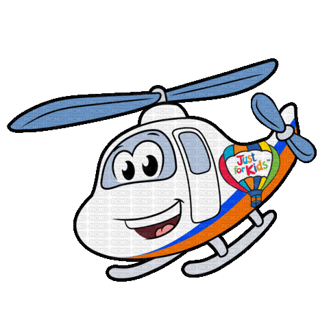 Happy Helicopter - Animovaný GIF zadarmo