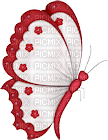minou-red and white butterfly - png gratis