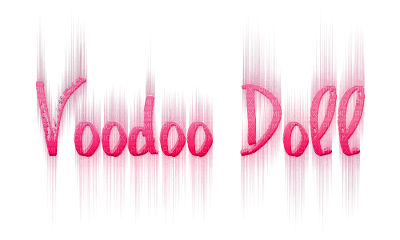 soave text voodoo doll gothic pink - png gratis
