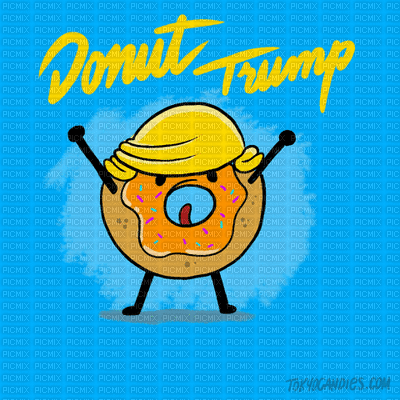donut trump - Free animated GIF
