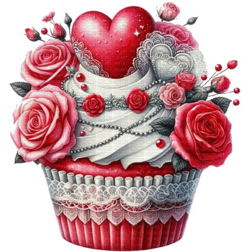 muffin, cookie, Valentine, biscuit, heart - Бесплатни анимирани ГИФ