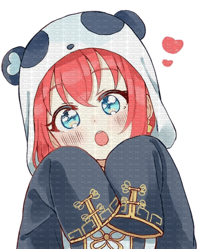 Anime panda ❤️ elizamio, kawaii , panda , anime , girl - Free PNG - PicMix