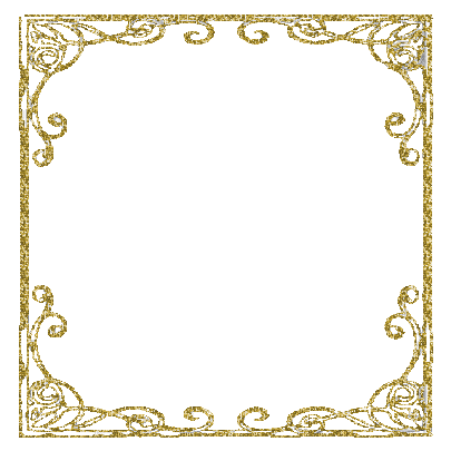 art nouveau frame springtimes gold glitter - Бесплатный анимированный гифка