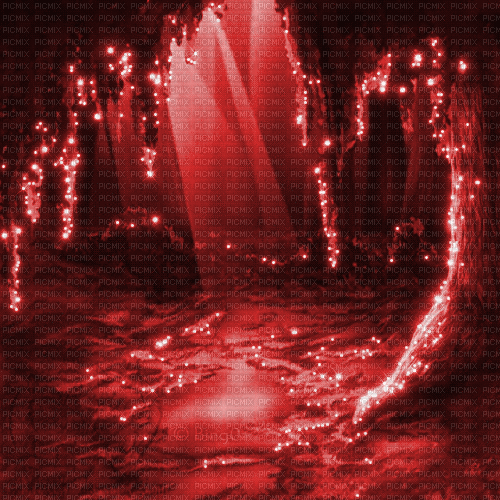 Y.A.M._Fantasy forest background red - GIF animate gratis
