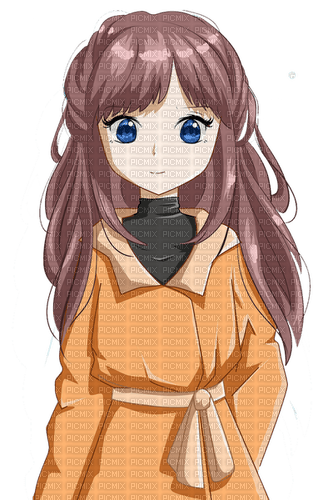 ♡§m3§♡ kawaii anime girl brown cartoon - ücretsiz png
