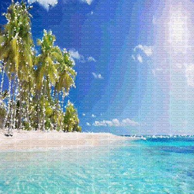 kikkapink summer beach tropical background - Gratis animeret GIF