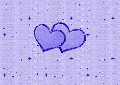 blue heart background - GIF animé gratuit