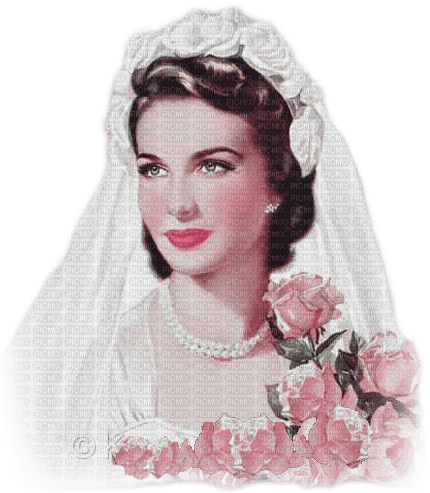 soave woman bride vintage pink - besplatni png