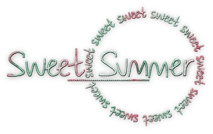 soave text summer sweet pink green - gratis png