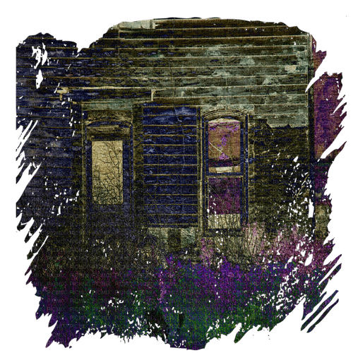 Haunted house masked image - бесплатно png