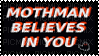 mothman believes in you stamp - Free PNG