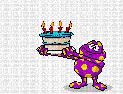 Happy Birthday gif - Bezmaksas animēts GIF