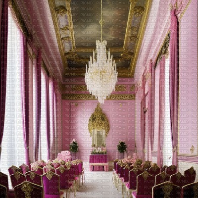 Pink Baroque Hall - PNG gratuit