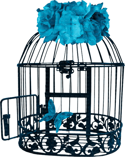 kikkapink deco scrap birdcage - ilmainen png