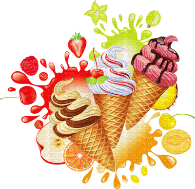 Kaz_Creations Ice Cream Deco - darmowe png