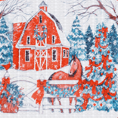 soave background animated winter christmas vintage - Бесплатный анимированный гифка