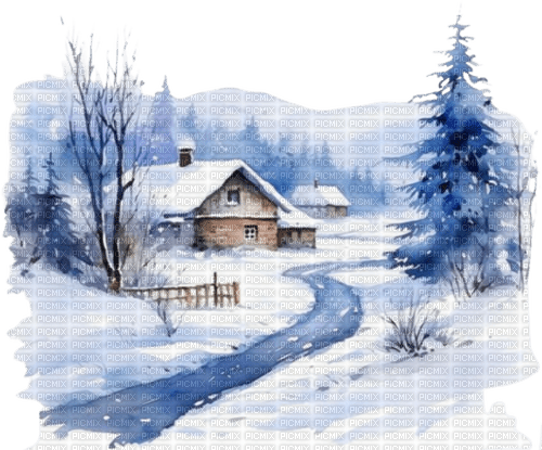 loly33 paysage hiver - png gratis