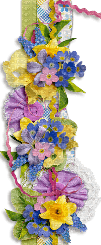 border flowers - ilmainen png