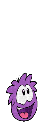Purple Puffle - GIF animé gratuit