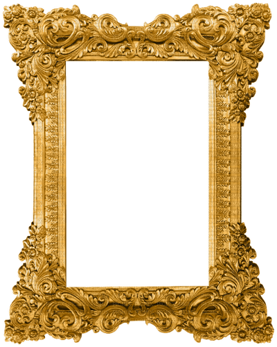 Gold frame  Bb2 - ingyenes png