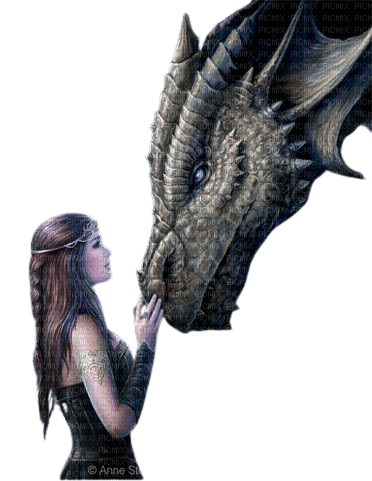 woman dark dolceluna anne stokes fantasy dragon - ilmainen png
