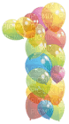 Kaz_Creations Numbers Balloons 1 - PNG gratuit