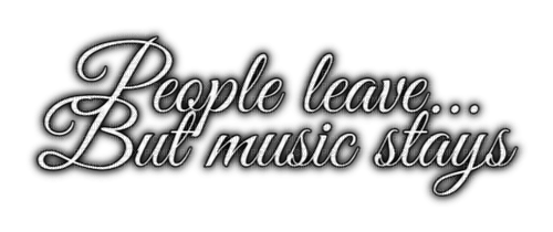 People leave...But music stays 🏵asuna.yuuki🏵 - gratis png