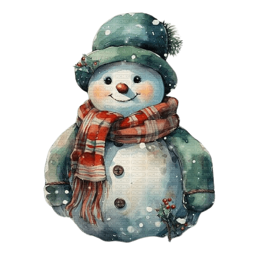 hiver bonhomme de neige - nemokama png