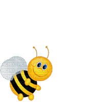 bee biene abeille fun - Безплатен анимиран GIF