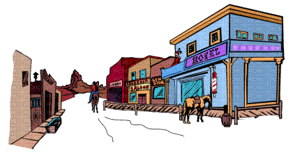 Wild West Village - GIF animé gratuit