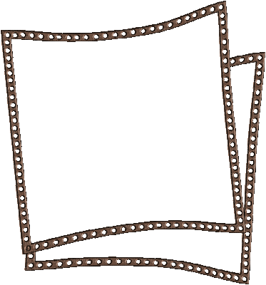 frame cadre rahmen  deco tube gold - GIF animasi gratis
