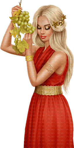 Woman Grapes - Bogusia - 免费PNG