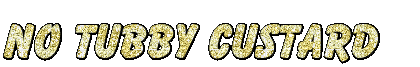 glitter text no tubby custard - Darmowy animowany GIF