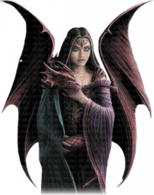 woman with dragon bp - δωρεάν png