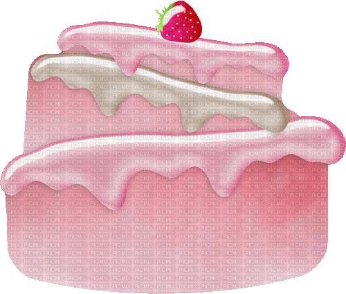 Torte, Erdbeertorte - Gratis animeret GIF