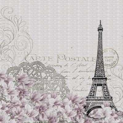 minou-background-flowers-paris - бесплатно png