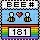 Pixel Bee #181 Stamp Patch - ücretsiz png
