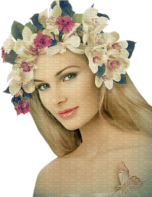 woman flower bp - png grátis