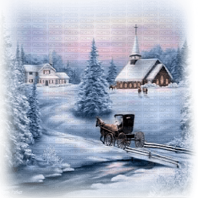 iglesia  invierno navidad  dubravka4 - darmowe png