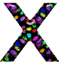 Kaz_Creations Alphabets Colours  Letter X - Darmowy animowany GIF