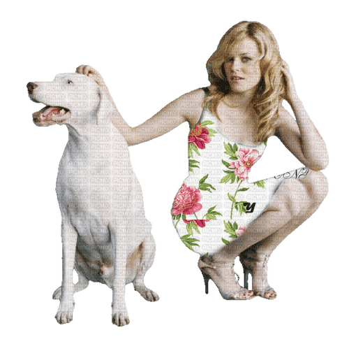 kvinna-hund---woman and dog - фрее пнг