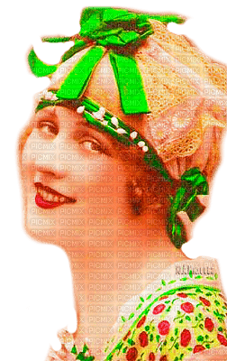 Y.A.M._Vintage retro Lady hat - PNG gratuit