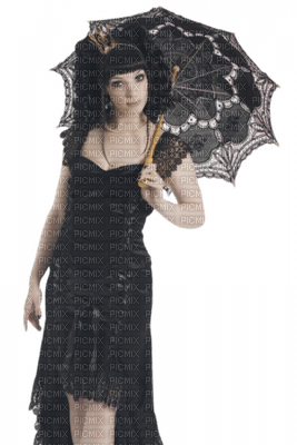 Kaz_Creations Woman Femme Umbrella Parasol - png ฟรี