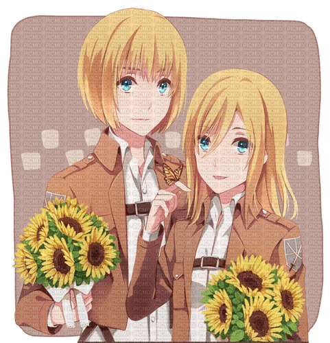 Armin and Historia - ingyenes png
