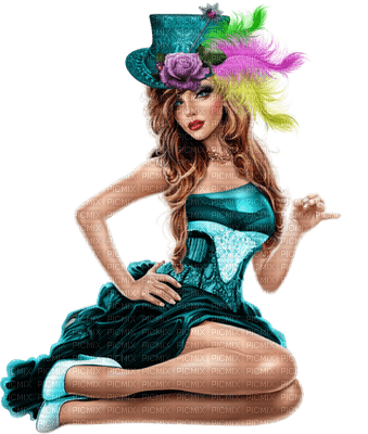 steampunk woman bp - besplatni png