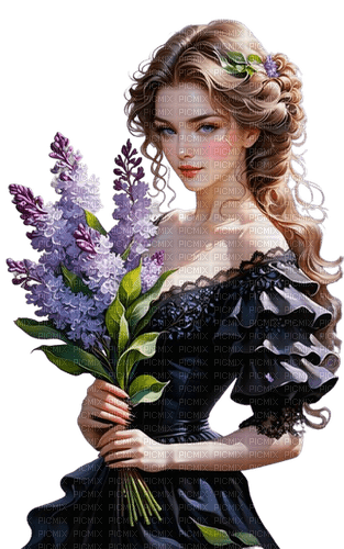loly33 femme lilas - kostenlos png
