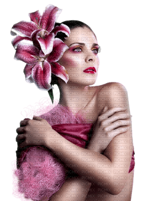 woman in pink - ingyenes png