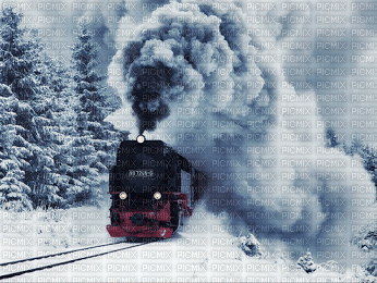 train in snowNitsaP - Безплатен анимиран GIF