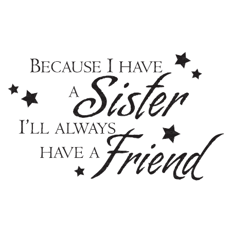 Kaz_Creations Text-Sister-Friend - Free PNG