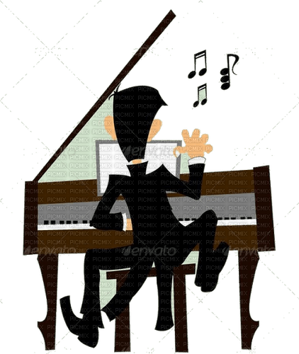 PIANO PLAYER - png gratis